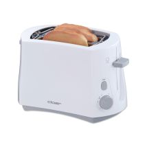Toaster Cloer 331 – 825 W – Kunststoff – 2 Scheiben – Bräunungsgrad einstellbar – Krümelschublade – Sicherheitsabschaltung