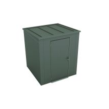 Weka Gary Metallgerätehaus Grün 3,3 M² Gerätehaus Aus Metall In Grün, Geräteschrank Mit 0,7 Mm Wandstärke Gartenhaus