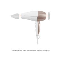 Proficare Haartrockner PC-HT 3010 2200W Ionisierungsfunktion 3 Temperaturstufen 2 Gebläsestufen Cool Shot