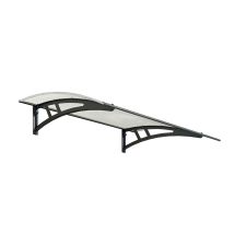 Palram - Patio Cover Calisto Door Awning Canopy 1350 Twinwall - Polycarbonate - L136 X W95 X H24.5 Cm - Grey