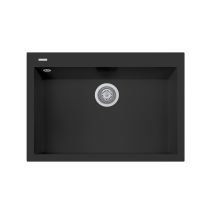 Lavello Composito Cucina Plados On7610 Una Vasca - Ug 70 Nero Matt