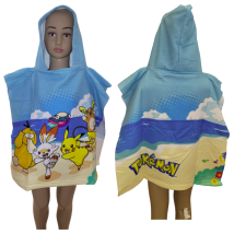 Poncho Da Bagno Con Cappuccio Di Pikachu Pokemon