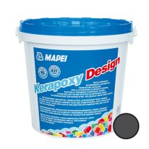 Mapei Kerapoxy Design Mortero Epoxi Decorativo, Resistente A Los Ácidos, Para Juntas De Mosaicos, Piscinas Y Más, Antracita (map