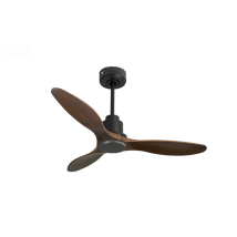 Tenerife De Klassfan Super Destratificateur Et Ventilateur Dc 132 Cm Gris Basalte Pales Bois Sombre Sans Lumière 25 À 35 M²