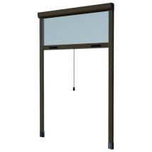 Zanzariere Alluminio Hu-firma Verticale Marrone Cm.120x250