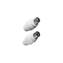 Karma Cv8192 Coppia Connettori Tv 1 Maschio + 1 Femmina Per Cavi Antenna