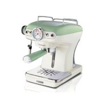 Ariete - 1389/14 Retro Style Espresso Machine & Built In Milk Frother, Barista Coffee Maker Ideal For Americanos, Lattes & Cappuccinos, Filter Holder 