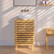 [en.casa] - Waschbeckenunterschrank Iveland 60x40x30cm Bambus