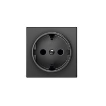 Copri Base Spina Schuko 2p + Tt Nero Morbido Niessen Sky 8588 Ns
