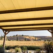 Lona Para Pérgola Marfil 3x5 M Protección Solar - Garantía De 15 Años Tecplast - Xp680m2pr - Impermeable - Hecha En Francia