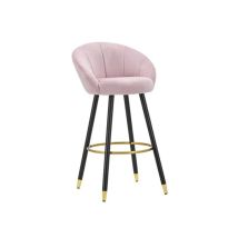 Barhocker Mauro Ferretti Prague Samt Rosa 104 Cm