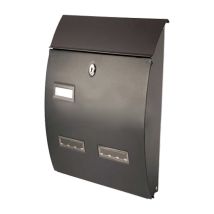 Mille Briefkasten Zeitschriftenhalter 708B – Schmiedeeisen – Braun – 27 x 12 x 40 cm