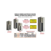 Chiusura Elettrica Funzione Normale 23n + Sovratensione + Inversione (tipo 56) 38001 - Dorcas