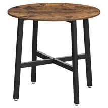 Dekoracja-domu Mesa De Cocina Redonda Negra 80 Cm