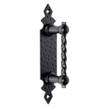 Poignée fixe – 145 x 32 mm – Peinture époxy finition noir – Pommeau et poignée de tirage