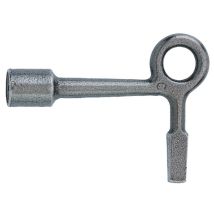 Clé Pour Batteuse Edf-gdf Rectangle 9 X 6 Mm Et Triangle De 11 Mm Fonte Polie - Couillet Robert Et Cie
