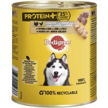 Pedigree Protein Plus Hundenassfutter Adult 800 G Truthahn & Huhn