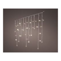 Cortina Multifunción, Exterior, Led Icicle, 240 Leds, 5,8 M, Luz Cálida