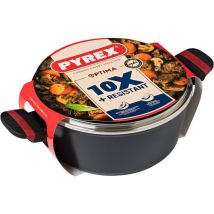 Faitout - Pyrex - Optima - 24 Cm - Schwarz
