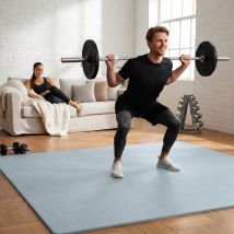 18 Dalles Puzzle Protection Sol Fitness - 30x30 Gris - Tapis Sol Sport Home Gym
