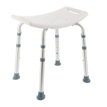 Arebos - Bath Stool Shower Stool Shower Seat Rectangular Adjustable Height