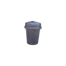 Bidone per Riciclo e Spazzatura 70 Litri – HDPE Grigio/Nero – Coperchio a Vite – VIGOR-BLINKY