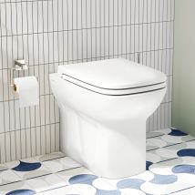 Vitra S20 Back To Wall Toilet - Standard Seat