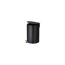 Kela – 12L Treteimer schwarz – manuelles Öffnen – herausnehmbarer Inneneimer – 25cm Durchmesser – 38cm Höhe