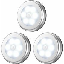 Ahlsen Luz Con Sensor De Movimiento, Luz Led Con Sensor De Armario, Luz De Escalera, Luz De Armario, Funciona Con Pilas Para Escaleras, Armarios, 