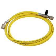 Wigam - Tubo Flessibile 150 Cm Con Rubinetto Gas R407 - Colore: Giallo