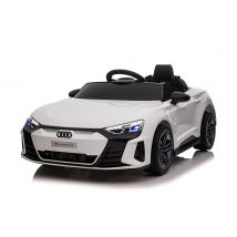 Macchina Elettrica Per Bambini 12v Licenza Ufficiale Audi Rs E-tron Gt Con Telecomando Bianco