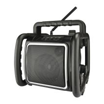 Reproductor de radio de obra DAB+ FM Bluetooth – 4,4 kg – Batería de polímero de litio 3 x 4000 mAh – Perfectpro