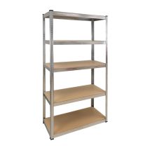 Module Étagère Montage Rapide Sans Vis 90x40x180 Cm. (5 Bacs)