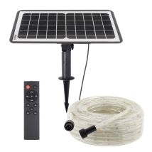Kit Solar De Tira Led 3.2v-12ah, 360o, Ip65, 20 Metros, Blanco Frío