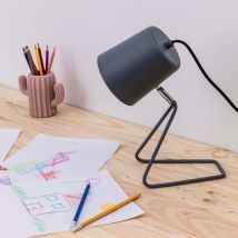 Lampe à poser grise – OLS Original – Hauteur, Style, Puissance, Culot, Couleur de la lumière, Indice de protection, Longueur