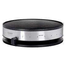 Crepera eléctrica 1300W 33cm – Superficie antiadherente ILAG – Temperatura ajustable – Incluye despachador