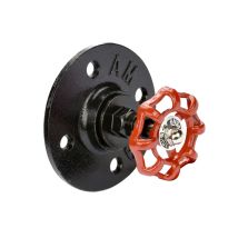 Nordlinger – Appendino in ghisa e acciaio – Design industriale per cappotti e accessori – Colori: nero e rosso