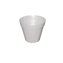Pot de fleurs d'extérieur – Support et plateau pour jardinière – Blanc – 11 x 11 cm – Artema