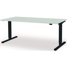 Bureau À Levier H650-1250xl1800xp800mm Gris Anthracite/gris Clair Électr.mauser