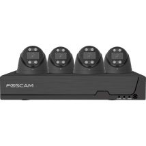 Fna108e-t4-2t Black Lan Ip-überwachungskamera-set 8-kanal Mit 4 Kameras 3840 X 2160 Pixel - Foscam