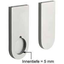Cinetto - Schrankrohrlager Zu Schrankrohr Rund, Aluminium Silberfarbig