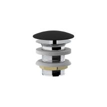 Ponsi - Piletta Di Scarico Clic-clac 1'1/4 Tonda Con Calotta In Ceramica Colore Nero Opaco Ercos Btscanvr67 Nero Opaco