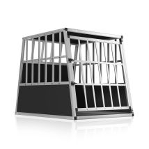 Cadoca - Dog Car Crate Aluminium Sturdy Transport Box Carrier Travel Pet Trunk Boot Puppy Transport Box L