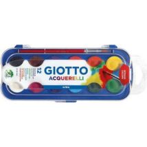 Estuche 12 Acuarelas Fluo 30 Mm + Pincel Giotto F351400