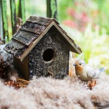 Casa Colgante Para Pájaros, Impermeable Y Resistente A La Humedad, De Madera, Ideal Para Descansar Aves, Accesorios Para Mascotas.