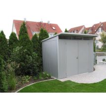 Biohort - Caseta Cobertizo Metalica Avantgarde A2 Color Gris Cuarzo Metalizado Puerta Estándar