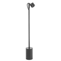 Fint – Baliza da giardino in alluminio nero con LED bianco caldo 3000K – 13W – IP54 – IK10