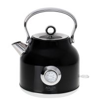 Bouilloire Electrique Adler Ad 1346b - Puissance 1850-2200w - Avec Thermomètre 1,7 Strix Coloris Noire