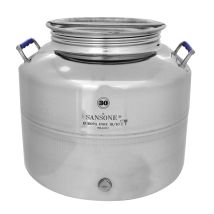 Sansone - Bidon En Acier Inoxydable Bidon Pour L'Huile 30 Litres Modèle Europa