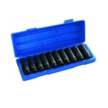 Visseuse À Percussion 1/2"- 10 Pièces-visseuse À Percussion À Air Comprimé Schlagnuss Schlagschraubernuss Krafteinsatz Vigueur Douilles Clé À Douille 
